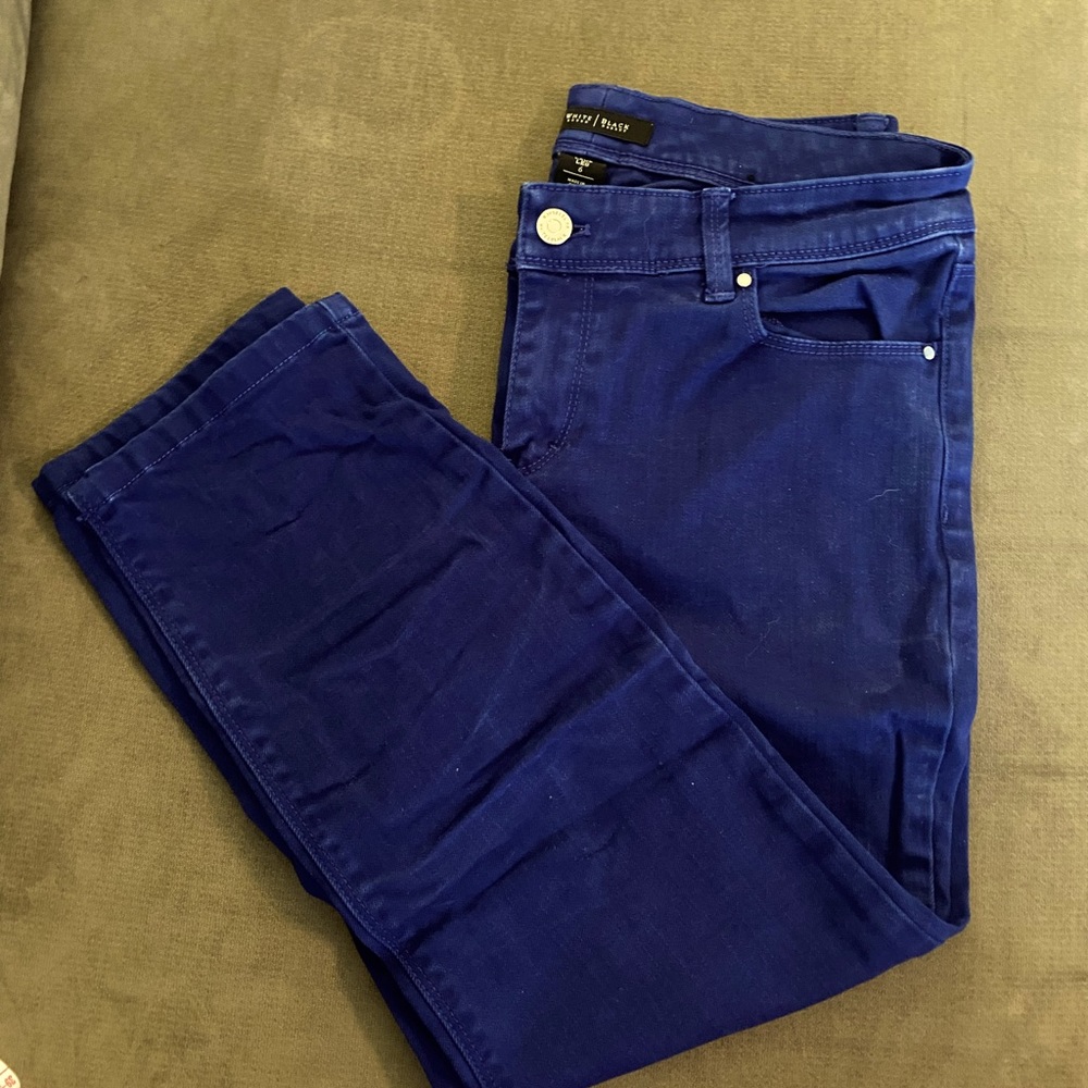 WHBM size 6 purple crop jeans